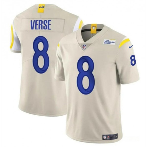 Los Angeles Rams #8 Jared Verse Bone 2024 Draft Vapor Untouchable Stitched Jersey