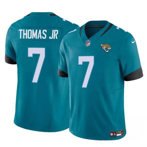 Jacksonville Jaguars #7 Brian Thomas Jr Teal 2024 Draft F.U.S.E Vapor Untouchable Limited Stitched Jersey