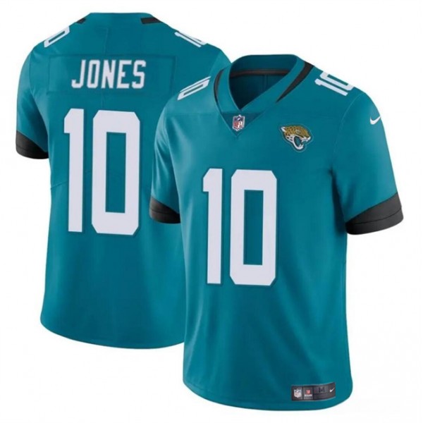 Jacksonville Jaguars #10 Mac Jones Teal Vapor Untouchable Limited Stitched Jersey