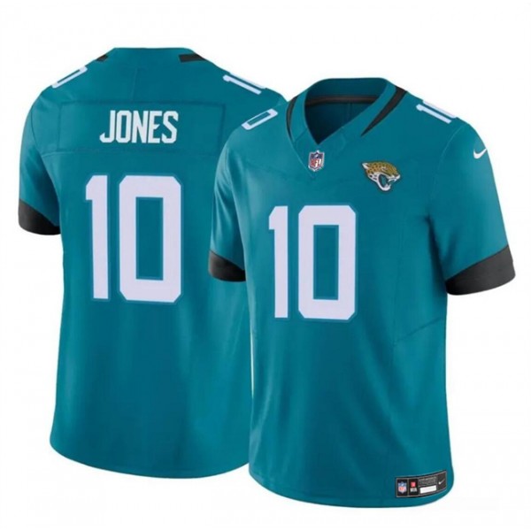 Jacksonville Jaguars #10 Mac Jones Teal 2023 F.U.S.E Vapor Untouchable Limited Stitched Jersey