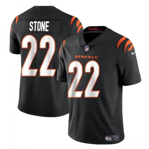 Cincinnati Bengals #22 Geno Stone BLack Vapor Untouchable Limited Stitched Jersey