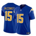 Los Angeles Chargers #15 Ladd McConkey Royal 2024 F.U.S.E Draft Vapor Limited Stitched Jersey