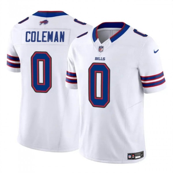 Buffalo Bills #0 Keon Coleman White 2024 Draft F.U.S.E. Vapor Untouchable Limited Stitched Jersey