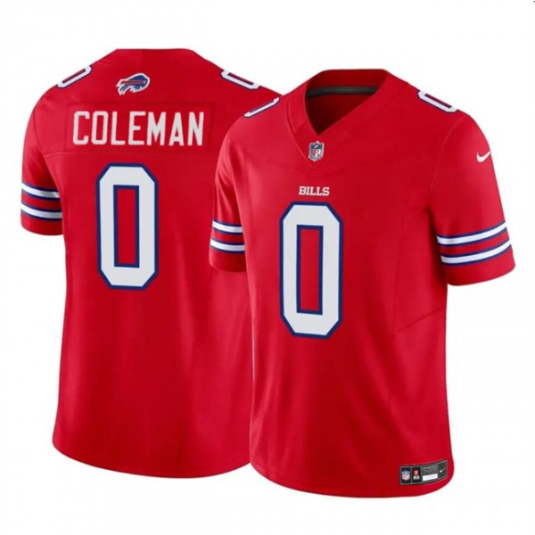 Buffalo Bills #0 Keon Coleman Red 2024 Draft F.U.S.E. Vapor Untouchable Limited Stitched Jersey