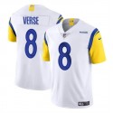Los Angeles Rams #8 Jared Verse White 2024 Draft Vapor Untouchable Stitched Jersey