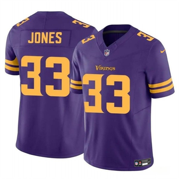 Minnesota Vikings #33 Aaron Jones Purple F.U.S.E. Color Rush Vapor Untouchable Limited Stitched Jersey