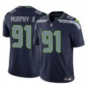 Seattle Seahawks #91 Byron Murphy II Navy 2024 Draft F.U.S.E Vapor Limited Stitched Jersey