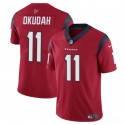 Houston Texans #11 Jeff Okudah Red Vapor Untouchable Stitched Jersey