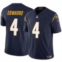 Los Angeles Chargers #4 Gus Edwards Navy 2024 F.U.S.E. Vapor Limited Stitched Jersey