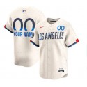 Los Angeles Dodgers Custom Cream 2024 City Connect Limited Stitched Jersey