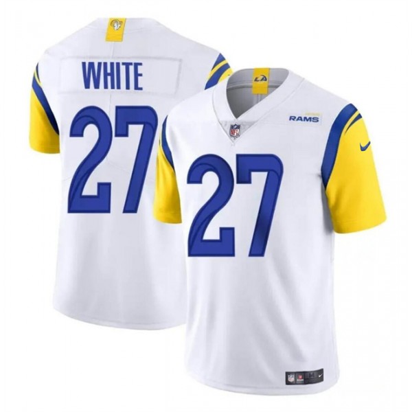 Los Angeles Rams #27 Tre'Davious White White Vapor Untouchable Stitched Jersey