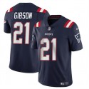 New England Patriots #21 Antonio Gibsonz Navy Vapor Limited Stitched Jersey