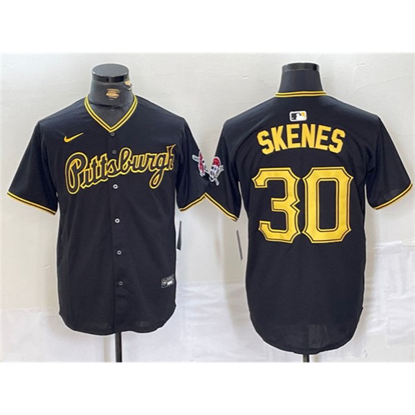 Pittsburgh Pirates #30 Paul Skenes Black Stitched Jersey