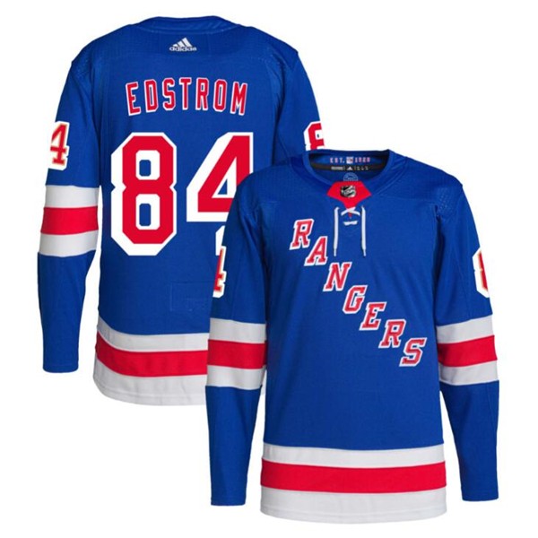 New York Rangers #84 Adam Edstrom Royal Stitched Jersey