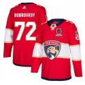 Florida Panthers #72 Sergei Bobrovsky Red Home 2024 Stanley Cup Champions Stitched Jersey