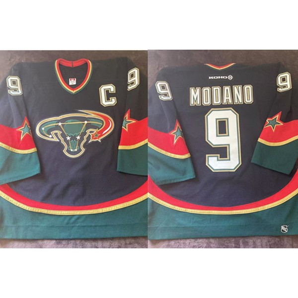 Dallas Stars #9 Mooterus Modano Black Stitched Jersey