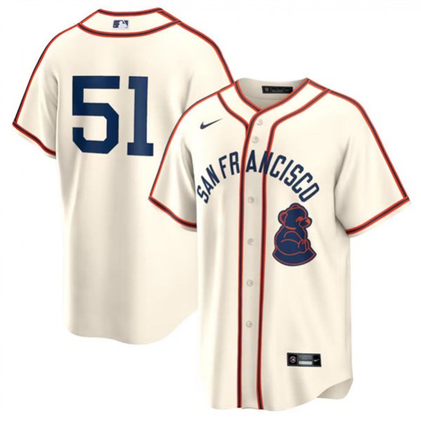 San Francisco Giants #51 Jung Hoo Lee Cream 2024 Rickwood Classic Stitched Jersey