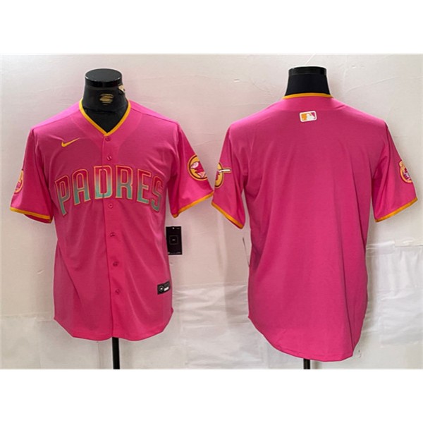 San Diego Padres Blank Pink Cool Base Stitched Jersey
