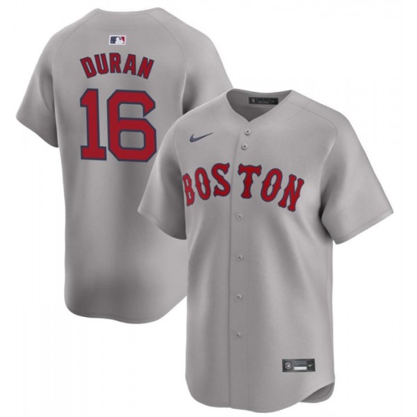 Boston Red Sox #16 Jarren Duran Gray 2024 Away Limited Stitched Jersey