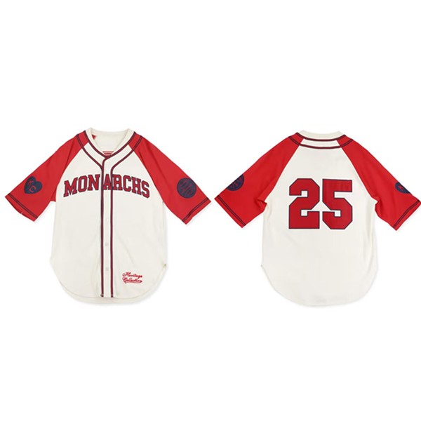 Kansas City Monarchs #25 White Stitched Jersey