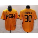 Pittsburgh Pirates #30 Paul Skenes Gold City Connect Stitched Jersey