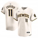 Milwaukee Brewers #11 Jackson Chourio Cream 2024 Home Limited Stitched Jersey