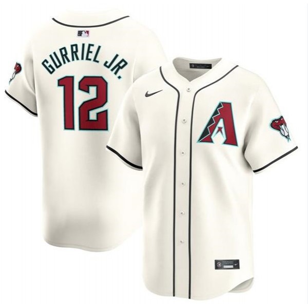 Arizona Diamondbacks #12 Lourdes Gurriel Jr. 2023 24 Cream Cool Base Stitched Jersey
