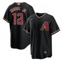 Arizona Diamondbacks #12 Lourdes Gurriel Jr. Black Cool Base Stitched Jersey