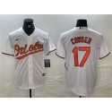Baltimore Orioles #17 Colton Cowser White Cool Base Stitched Jersey