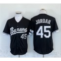 Birmingham Barons #45 Michael Jordan Black Throwback Stitched Jersey