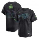Tampa Bay Rays #22 Jose Siri Charcoal 2024 City Connect Limited Stitched Jersey