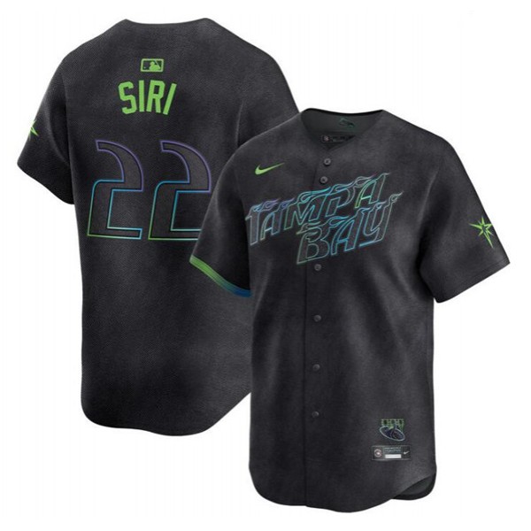 Tampa Bay Rays #22 Jose Siri Charcoal 2024 City Connect Limited Stitched Jersey
