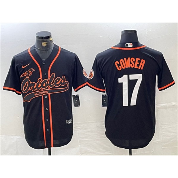 Baltimore Orioles #17 Colton Cowser Black Cool Base Stitched Jersey