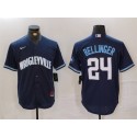 Chicago Cubs #24 Cody Bellinger Navy City Connect Cool Base Stitched Jersey