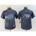 Tampa Bay Rays Team Big Logo Charcoal 2024 City Connect Limited Stitched Jersey