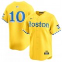 Boston Red Sox #10 Trevor Story Gold City Connect Stitched Jersey