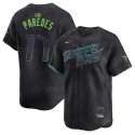Tampa Bay Rays #17 Isaac Paredes Charcoal 2024 City Connect Limited Stitched Jersey