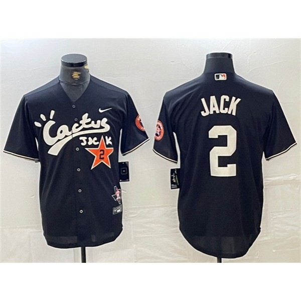 Houston Astros #2 Alex Bregman Black Cactus Jack Vapor Premier Limited Stitched Jersey