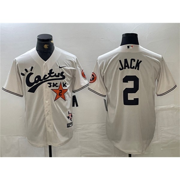 Houston Astros #2 Alex Bregman Cream Cactus Jack Vapor Premier Limited Stitched Jersey