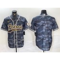San Diego Padres Blank Gray Camo Cool Base Stitched Jersey