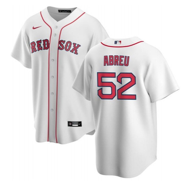 Boston Red Sox #52 Wilyer Abreu White Cool Base Stitched Jersey