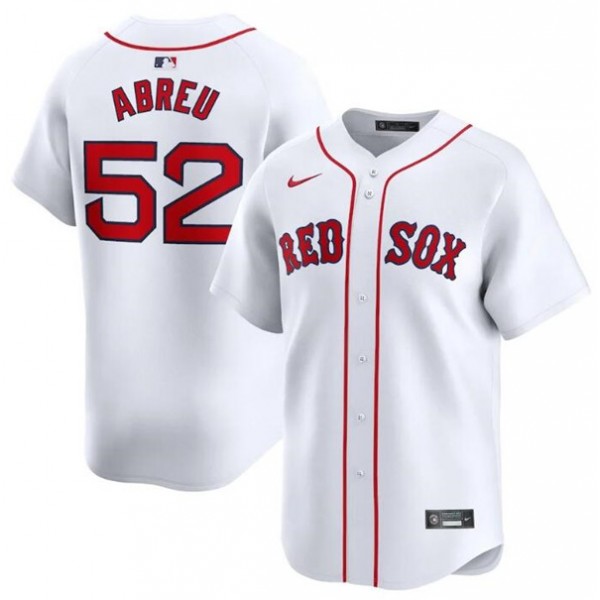 Boston Red Sox #52 Wilyer Abreu White 2024 Home Limited Stitched Jersey