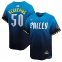 Philadelphia Phillies #50 Orion Kerkering Blue 2024 City Connect Limited Stitched Jersey
