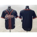 Houston Astros Blank Black With Patch Cool Base Stitched Jersey