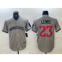 Minnesota Twins #23 Royce Lewis Gray Cool Base Stitched Jersey