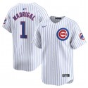 Chicago Cubs #1 Nick Madrigal White 2024 Home Limited Stitched Jersey