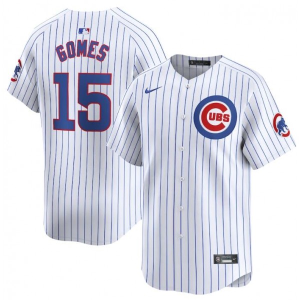 Chicago Cubs #15 Yan Gomes White 2024 Home Limited Stitched Jersey