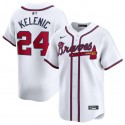 Atlanta Braves #24 Jarred Kelenic White 2024 Home Limited Stitched Jersey