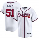 Atlanta Braves #51 Chris Sale White 2024 Home Limited Stitched Jersey