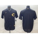 Cincinnati Reds Blank Black Cool Base Stitched Jersey